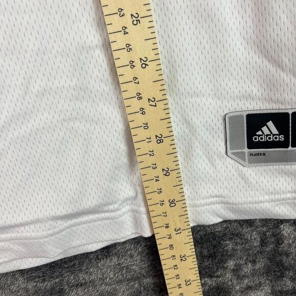 Adidas Miami Hurricanes NCAA Jersey White V-Neck Short Sleeve Men's 2XL NWT - Picture 8 of 11